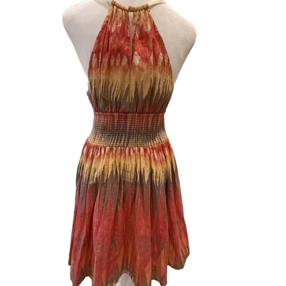 Free People Lurex Indian Summer Dress. Size Xs/S - Picture 3 of 6